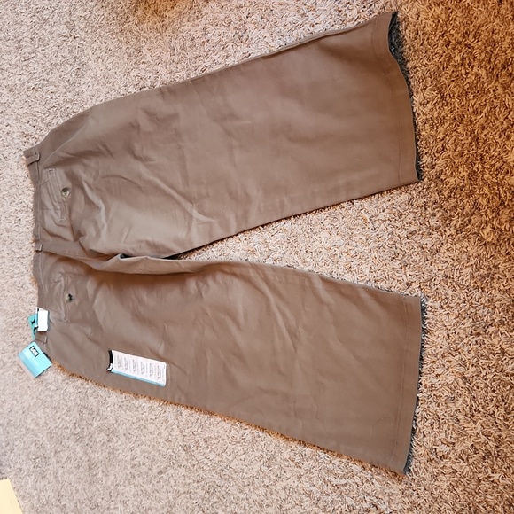 Lee Plain Front Pant Relaxed Fit Stretch Olive Green Pants - Picture 7 of 8